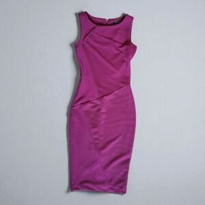 NWT Eva Longoria × The Limited Ribbed Bodycon Sheath Dress Sleeveless Plum SM